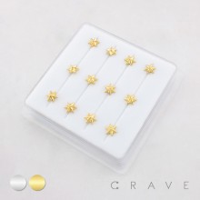 DIMENSIONAL STAR POLISH 316L SURGICAL STEEL L-SHAPE NOSE BOX
